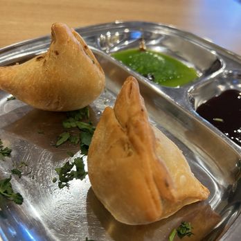 Amruth Indian Grill - Veggie samosas - Food Stands Near Me - Clive, Iowa