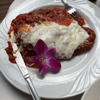 Bistro 107 - Chicken Parmigiana- good and huge!! - Italian Near Me - Moonachie, New Jersey