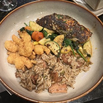 Curio Bistro - Salmon plate - Cajun/Creole Near Me - New Orleans, Louisiana