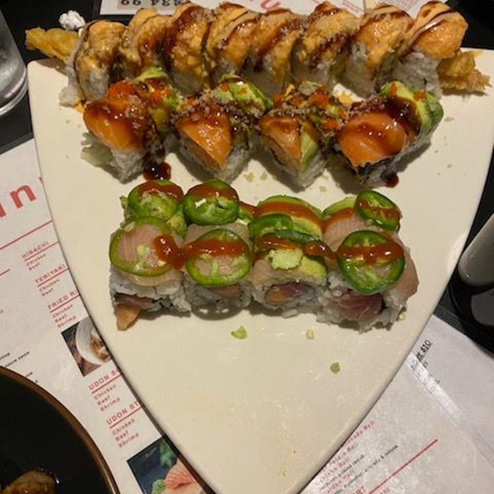 Let's Sushi - red dragon roll, tiger roll, crazy yellowtail roll - Sushi Bars Near Me - Wexford, Pennsylvania Let's Sushi - red dragon roll, tiger roll, crazy yellowtail roll - Sushi Bars Near Me - Wexford, Pennsylvania