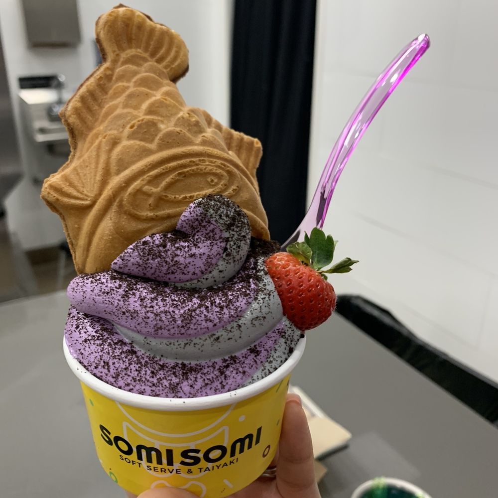 Somisomi - Ube and black sesame - Desserts Near Me - Frisco, Texas Somisomi - Ube and black sesame - Desserts Near Me - Frisco, Texas