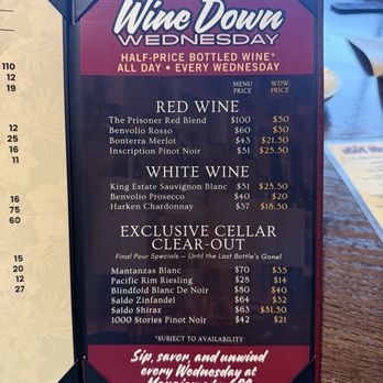 Mangiamo By 604 - Wednesday half off wine menu - Italian Near Me - Honolulu, Hawaii