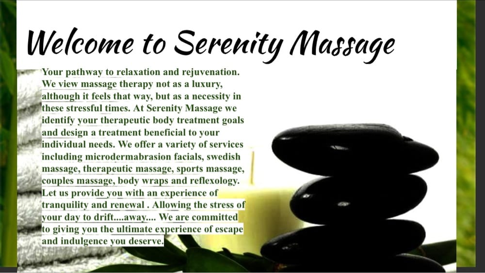 Serenity Massage Logo