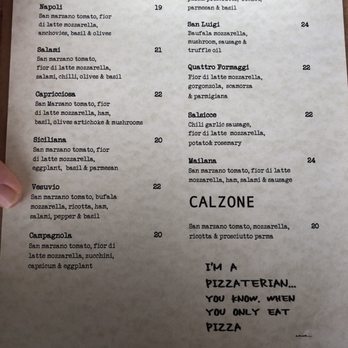 Pane E Vino - Menu - Pizza Near Me - Croydon, NSW