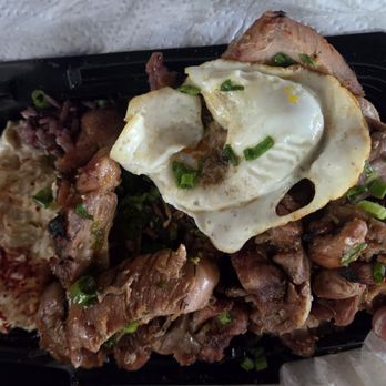 Broken Mouth - Chicken teriyaki with fried egg, rice and potato mac - Hawaiian Near Me - Los Angeles, California