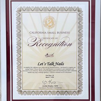 Let's Talk Nails - Grateful for this recognition . For our team & community--always . - Nail Salons Near Me - Van Nuys, California Let's Talk Nails - Grateful for this recognition . For our team & community--always . - Nail Salons Near Me - Van Nuys, California