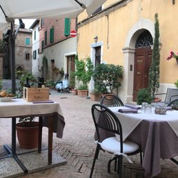 Seats in the piazza