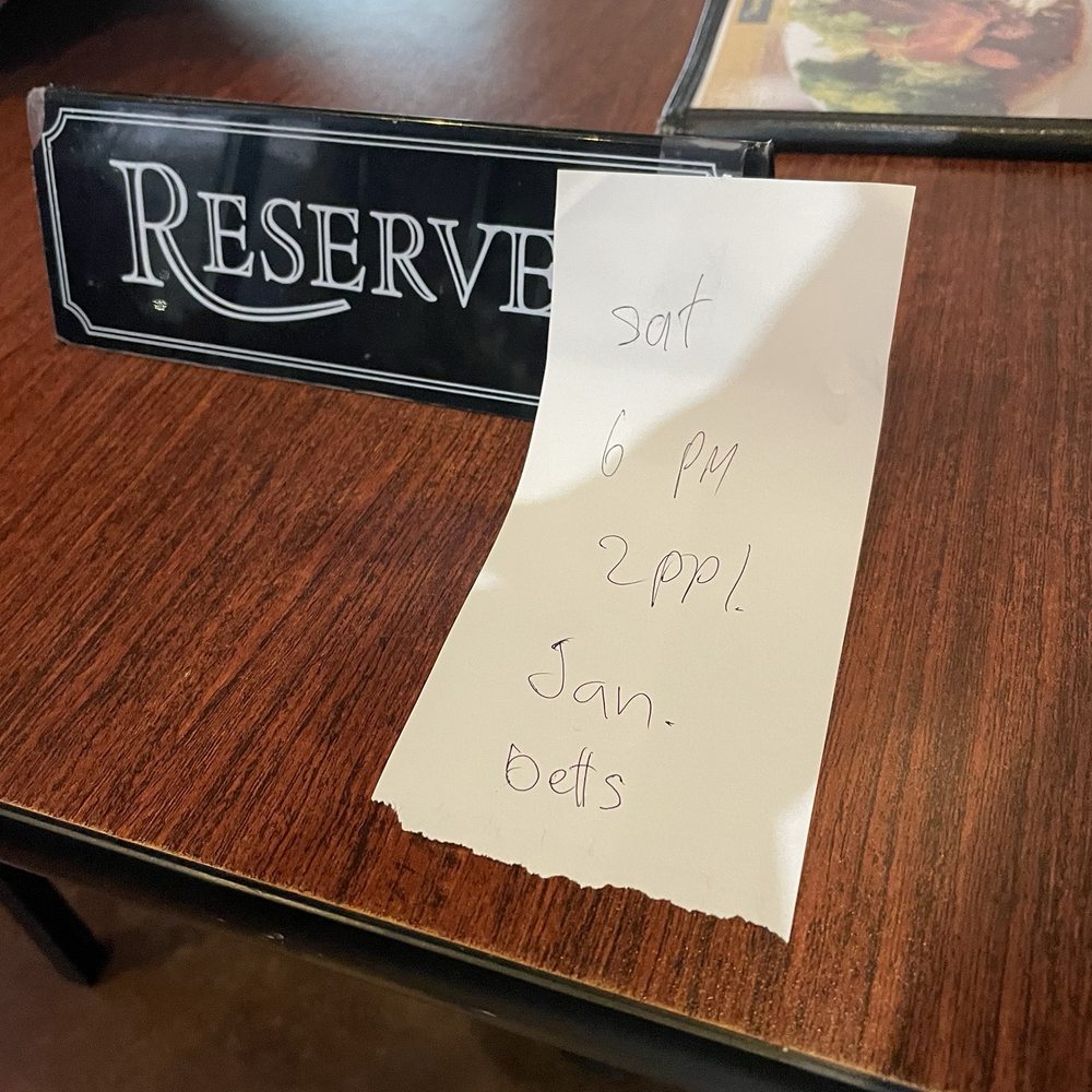 Reservations can only be made by calling the restaurant Reservations can only be made by calling the restaurant