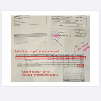 Stokol+Fagala Optometry, PLLC - They over charged money back not Fagala was paid back for Dr Harden??? - Optometrists Near Me - Richardson, Texas