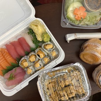 Umi Sushi - Sweet potato tempura roll, complementary - Japanese Near Me - Fresh Meadows, New York Umi Sushi - Sweet potato tempura roll, complementary - Japanese Near Me - Fresh Meadows, New York