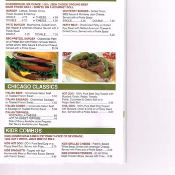 The Patio - Menu page 4 - Barbeque Near Me - Lombard, Illinois The Patio - Menu page 4 - Barbeque Near Me - Lombard, Illinois