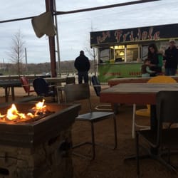 Food truck is at Coyote drive thru today.. Nice night out by the fire an awesome tacos!!!