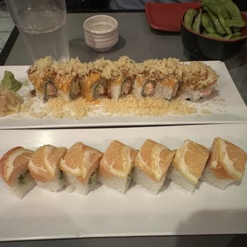 Sushi Toni - 49er's Roll (lemon) Yum Yum Roll (top) - Sushi Bars Near Me - San Francisco, California