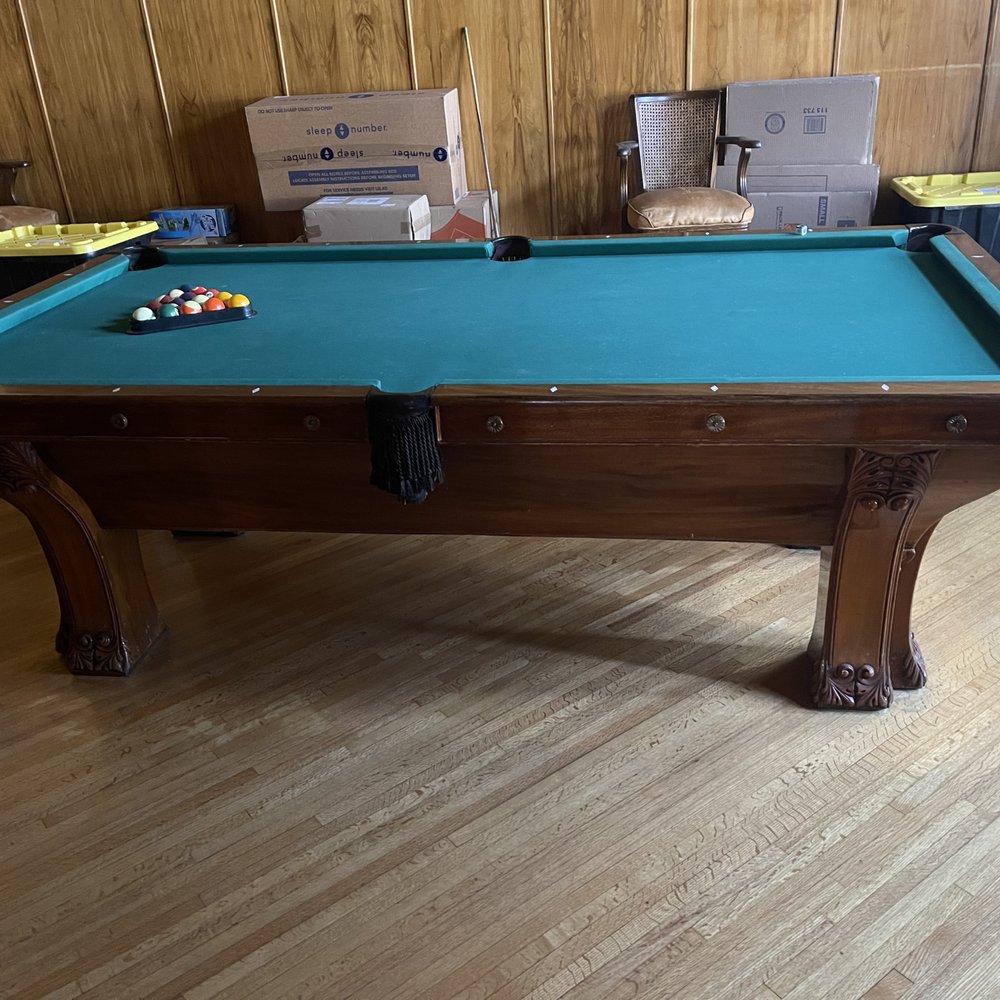My Pool Table before they disassembled it. My Pool Table before they disassembled it.