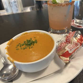 The Boathouse - MAINE LOBSTER BISQUE and watermelon MARGARITA - Seafood Near Me - Orlando, Florida The Boathouse - MAINE LOBSTER BISQUE and watermelon MARGARITA - Seafood Near Me - Orlando, Florida