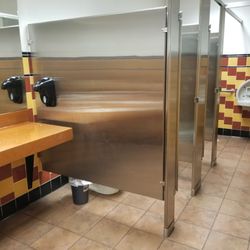 Red Robin Gourmet Burgers and Brews - Ladies room at the back of the dining area, far corner