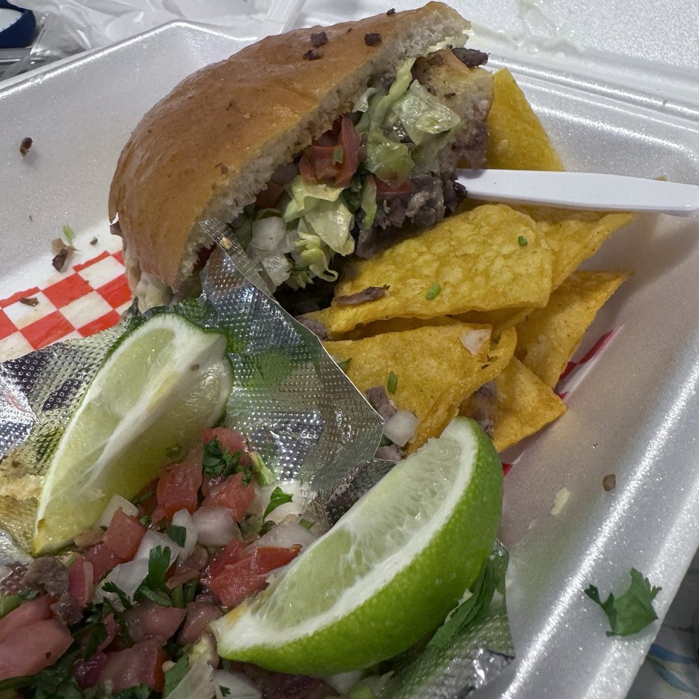 Torta de asada Torta de asada