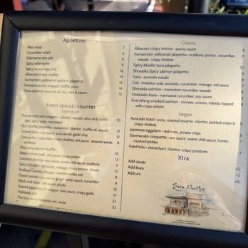 Sora - Menu - Sushi Bars Near Me - Los Angeles, California Sora - Menu - Sushi Bars Near Me - Los Angeles, California
