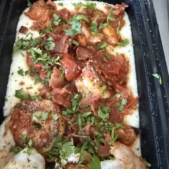Meet me at Madison - SHRIMP & GRITS. I added crispy bacon and cilantro. - Breakfast & Brunch Near Me - Montclair, New Jersey Meet me at Madison - SHRIMP & GRITS. I added crispy bacon and cilantro. - Breakfast & Brunch Near Me - Montclair, New Jersey