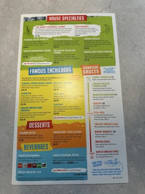 Menu photo 3 Chuy's Austin, TX