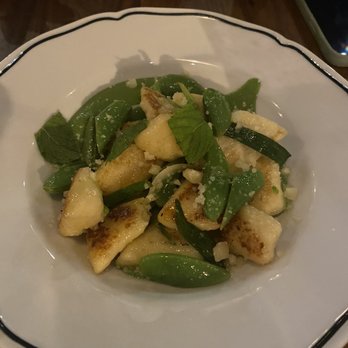 Sfizio - Gnocchi w pea pesto - Italian Near Me - Oakland, California Sfizio - Gnocchi w pea pesto - Italian Near Me - Oakland, California