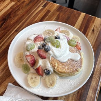 C'est La Vie Bakery & Cafe - Mixed fruit soufflé pancakes - Coffee & Tea Near Me - Duluth, Georgia