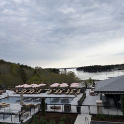 Asticou Restaurant - View of harbor from inside