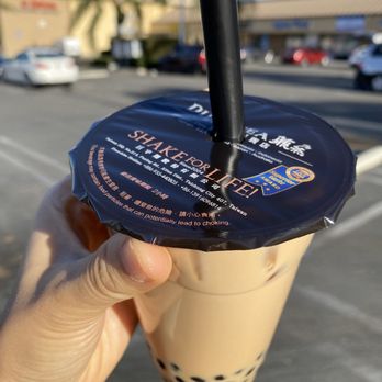 Krak Boba - Signature milk tea, regular (100%) sweetness, black boba - Bubble Tea Near Me - Corona, California