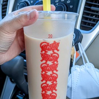 Sunright Tea Studio - Sunnyvale - Hokkaido Milk Tea with Pudding in a festive Lunar New Year Cup (Year of the Tiger) 2022 - Bubble Tea Near Me - Sunnyvale, California Sunright Tea Studio - Sunnyvale - Hokkaido Milk Tea with Pudding in a festive Lunar New Year Cup (Year of the Tiger) 2022 - Bubble Tea Near Me - Sunnyvale, California