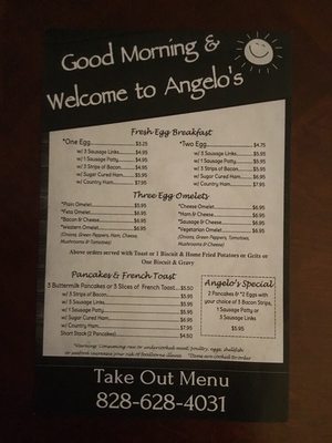 Menu photo 2 Angelo's Family Restaurant Fairview, NC Menu photo 2 Angelo's Family Restaurant Fairview, NC