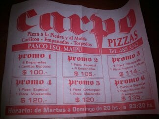 Menu photo 1 Pizzería Carpo Rosario, C
