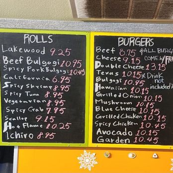 K & C Burkie - Menu as of 12/16/2023. - Burgers Near Me - Lakewood, Washington