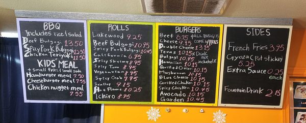 Menu photo 1 K & C Burkie Lakewood, WA