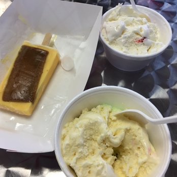 Diamonds Ice Cream - caramel/vanilla paleta (sadly flavorless), corn ice cream (wild!) and butter/strawberry ice cream (amazing!) - Ice Cream & Frozen Yogurt Near Me - Columbus, Ohio Diamonds Ice Cream - caramel/vanilla paleta (sadly flavorless), corn ice cream (wild!) and butter/strawberry ice cream (amazing!) - Ice Cream & Frozen Yogurt Near Me - Columbus, Ohio