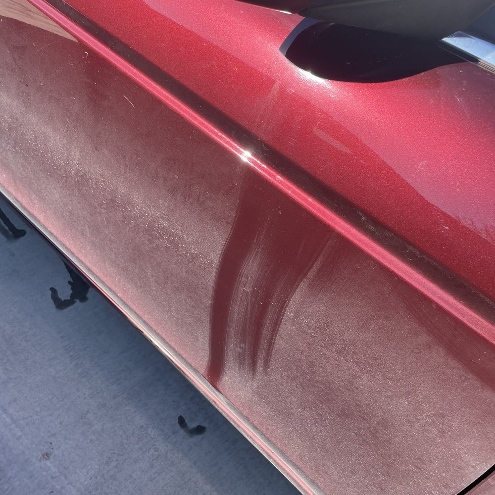 Red Dirt Car Wash - The streak you can see through the dirt is where I wiped it with a towel AFTER the wash. - Car Wash Near Me - St George, Utah Red Dirt Car Wash - The streak you can see through the dirt is where I wiped it with a towel AFTER the wash. - Car Wash Near Me - St George, Utah