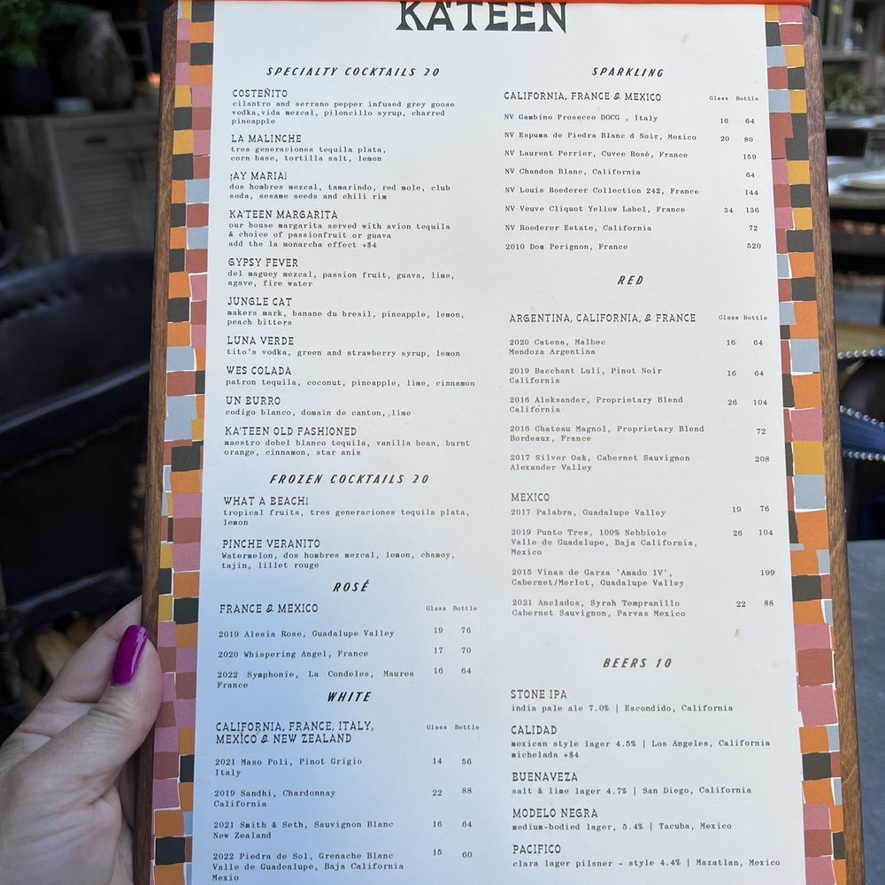 Ka'teen - Menu - Mexican Near Me - Los Angeles, California Ka'teen - Menu - Mexican Near Me - Los Angeles, California