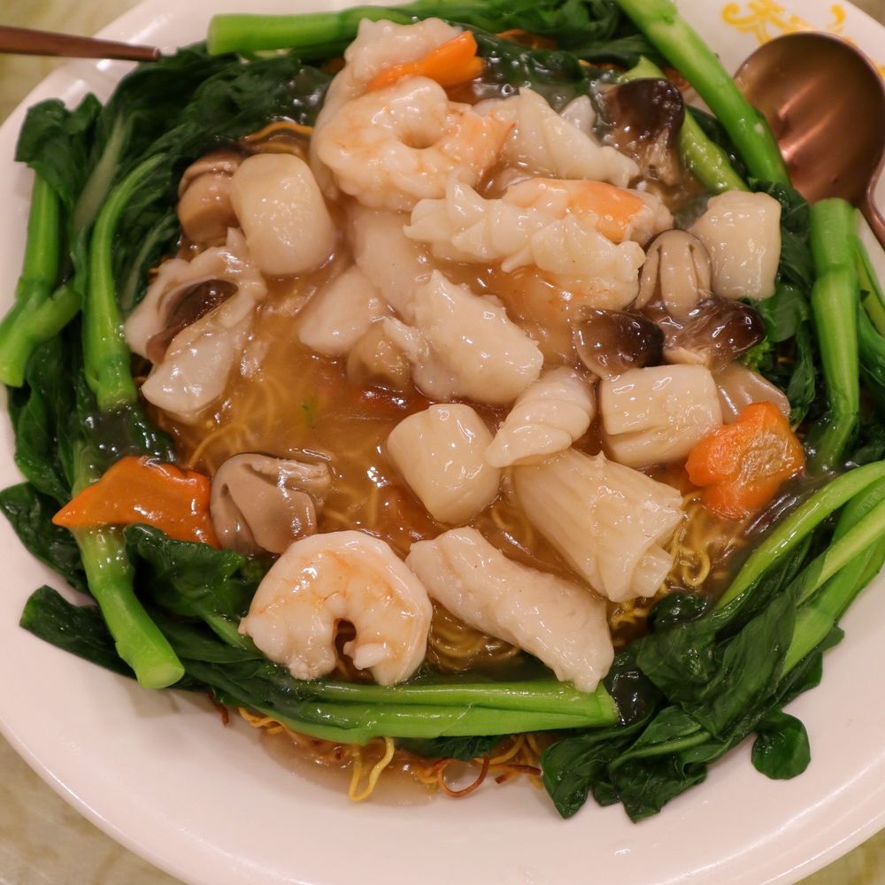 Ten Ten Seafood & Grill - House Special Pan Fried Noodle @tiffhuangry - Seafood Near Me - Orlando, Florida