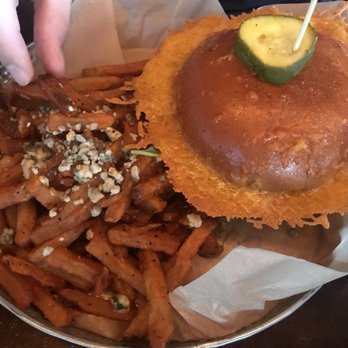 Broderick - Duck burger with cheese skirt - Burgers Near Me - Walnut Creek, California