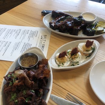 Salt + Smoke - Chicken skins, Deviled Eggs, ribs - Barbeque Near Me - Saint Charles, Missouri Salt + Smoke - Chicken skins, Deviled Eggs, ribs - Barbeque Near Me - Saint Charles, Missouri