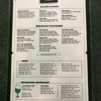 Metro Diner - Menu back - Diners Near Me - Pooler, Georgia