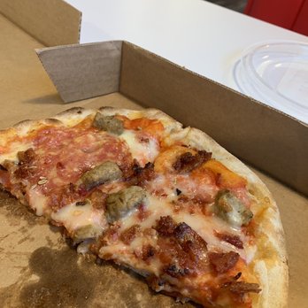 The Original Pinsaria - Pinsa - half eaten. Sorry I was too hungry and it looked too good to wait and take a photo before I started eating it! - Pizza Near Me - Bloomington, Illinois The Original Pinsaria - Pinsa - half eaten. Sorry I was too hungry and it looked too good to wait and take a photo before I started eating it! - Pizza Near Me - Bloomington, Illinois