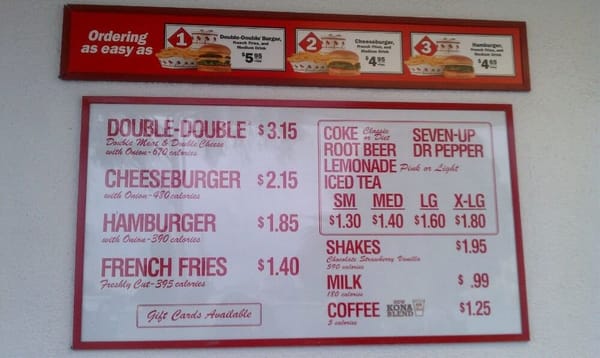 Menu photo 8 In-N-Out Burger West Covina, CA Menu photo 8 In-N-Out Burger West Covina, CA