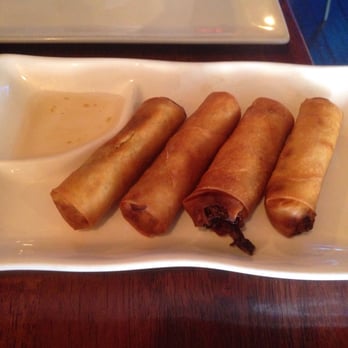 Yummy Thai - Spring rolls ($6)  + delicious plum sauce - Thai Near Me - New York, New York