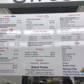 Ciro's Seafood - Simple but comprehensive menu - Seafood Near Me - Caddo Mills, Texas