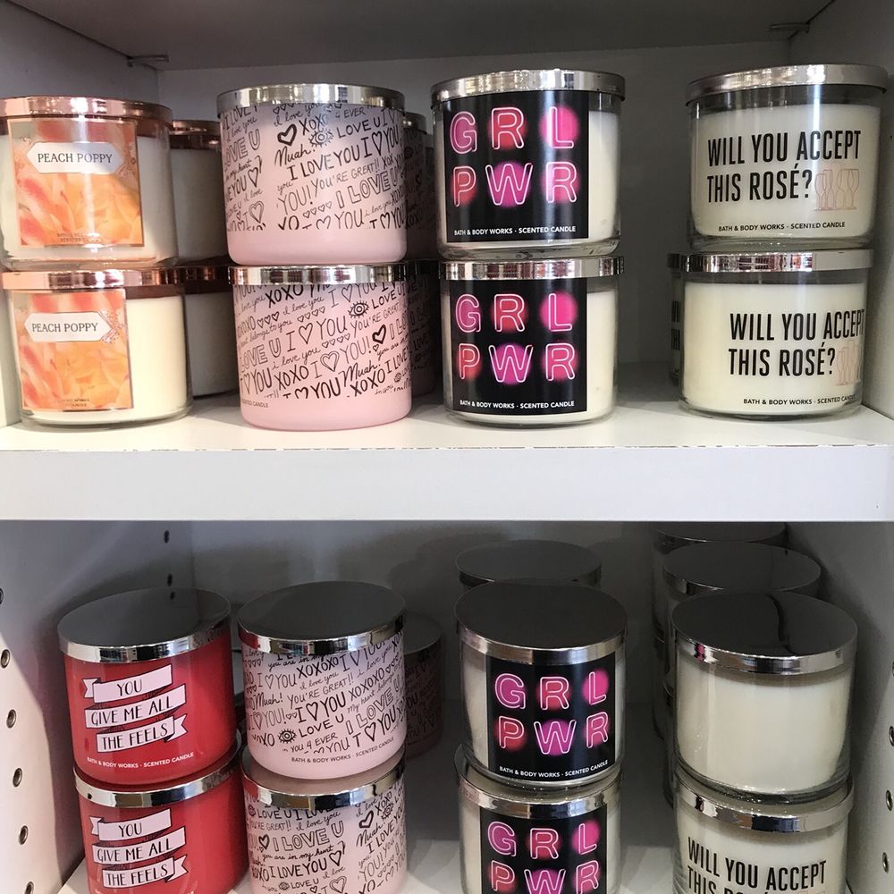 Bath & Body Works - Valentine's Day candles are here. - Cosmetics & Beauty Supply Near Me - Pompano Beach, Florida Bath & Body Works - Valentine's Day candles are here. - Cosmetics & Beauty Supply Near Me - Pompano Beach, Florida