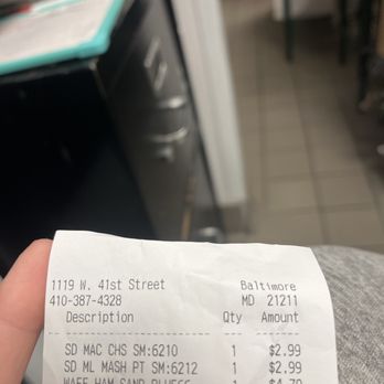 Royal Farms - My receipt with the correct order that I was supposed to receive. - Convenience Stores Near Me - Baltimore, Maryland Royal Farms - My receipt with the correct order that I was supposed to receive. - Convenience Stores Near Me - Baltimore, Maryland