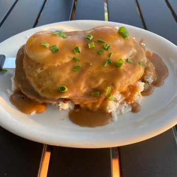 Moke's Bread & Breakfast - Loco moke (ribeye instead of hamburger patty) - Breakfast & Brunch Near Me - Kailua, Hawaii Moke's Bread & Breakfast - Loco moke (ribeye instead of hamburger patty) - Breakfast & Brunch Near Me - Kailua, Hawaii