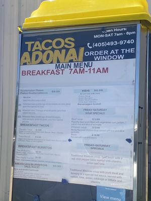 Menu photo 2 Tacos Adonai Oklahoma City, OK Menu photo 2 Tacos Adonai Oklahoma City, OK