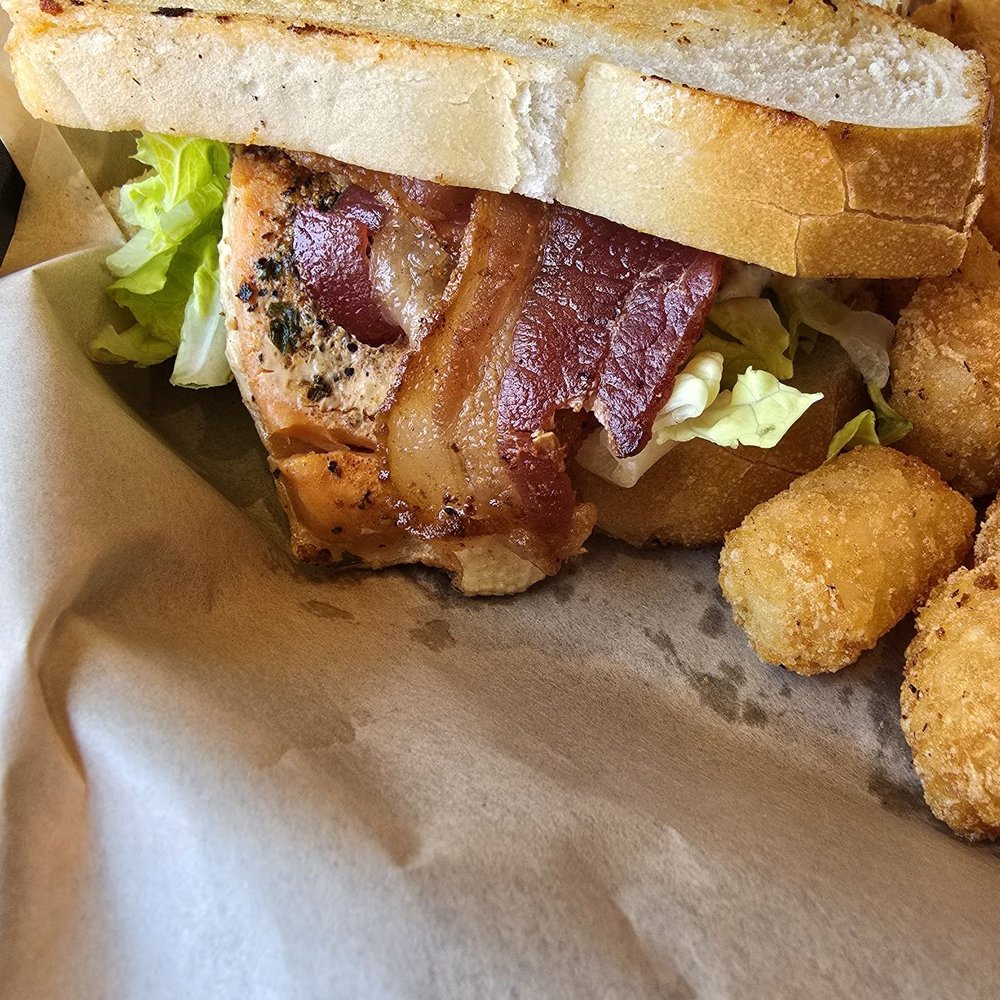 Morro Grill - Salmon B.L.T - a huge, delicious sandwich! - American Near Me - Morro Bay, California Morro Grill - Salmon B.L.T - a huge, delicious sandwich! - American Near Me - Morro Bay, California