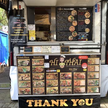 Hi Thai - a food truck with menus on it - Thai Near Me - Portland, Oregon